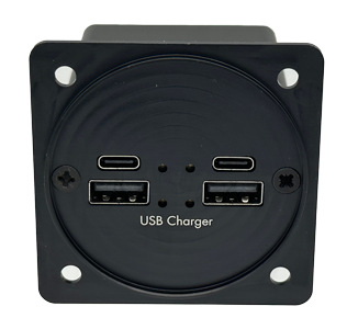 Charger v2 – Type A (x2) + Type C (x2) Aircraft Panel Mount – Harkwood ...